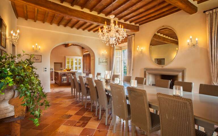 main villa, dining room