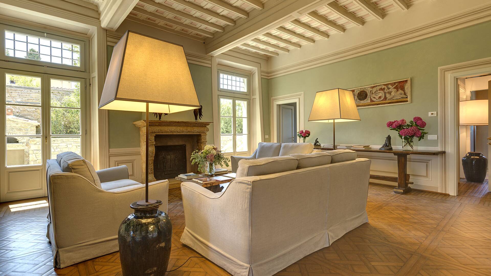 main villa, elegant living room