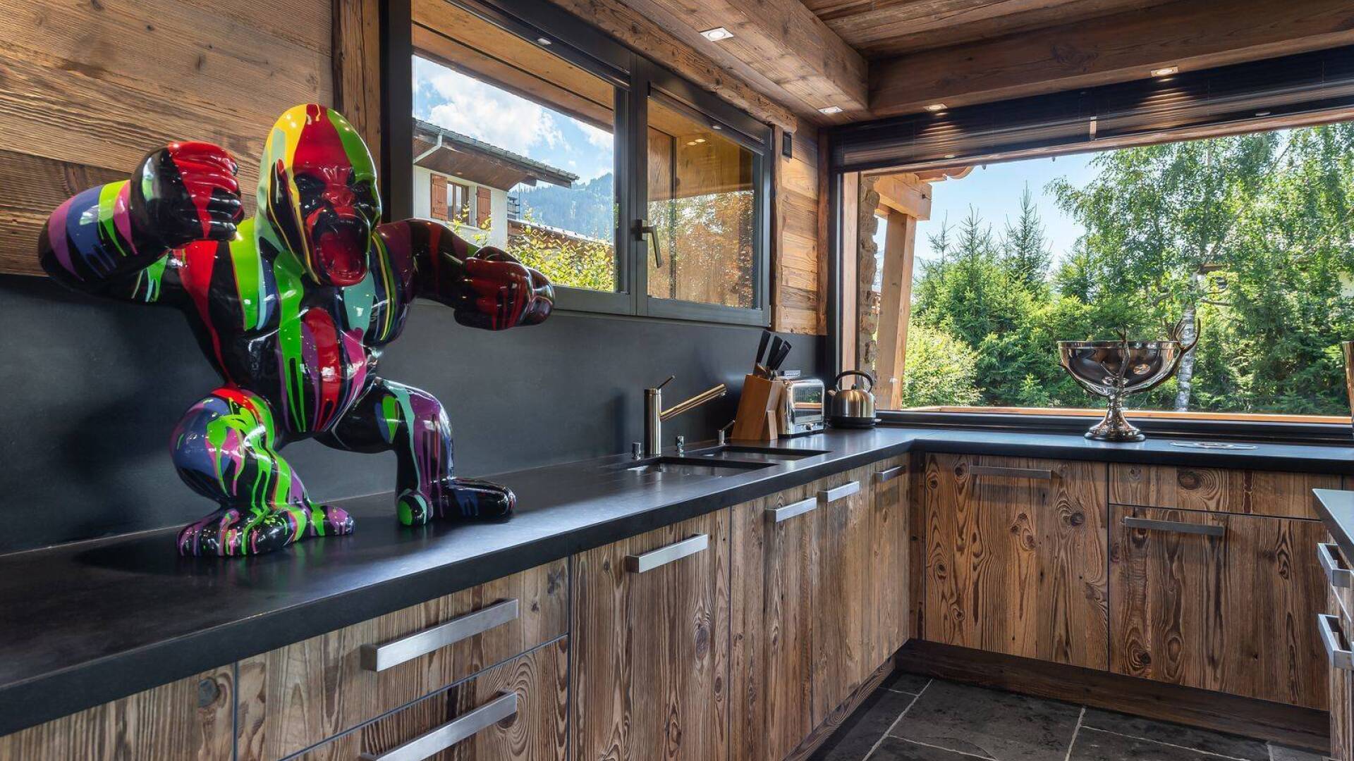 luxury alpine ski resort Chalet Sapin Rouge for rent in Megève, French Alps