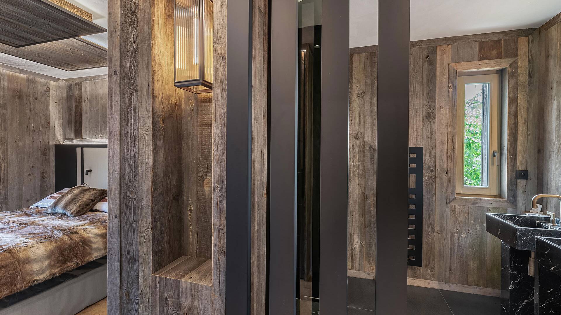 en suite bathroom with double lavabo