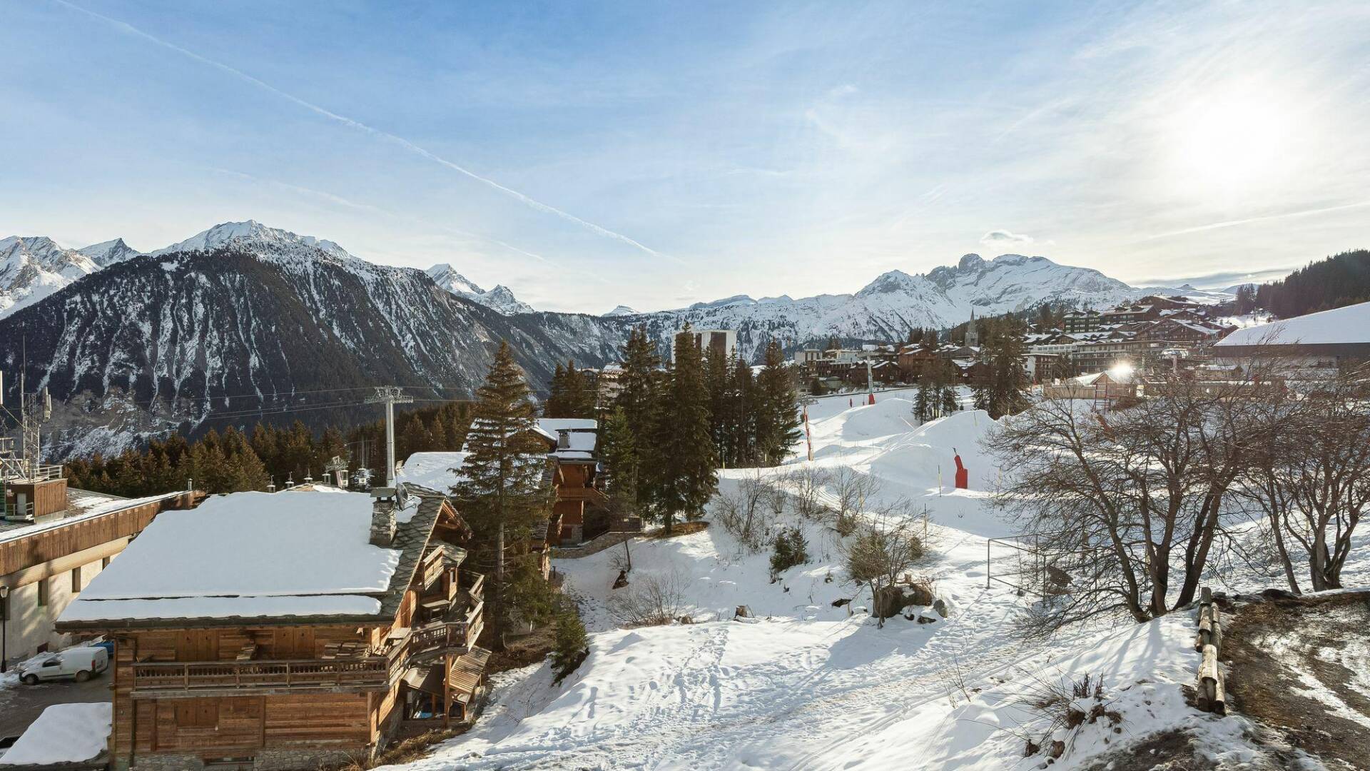 luxury alpine retreat Chalet Bois de Rose for rent for mountain getaway in Courchevel, French Alps