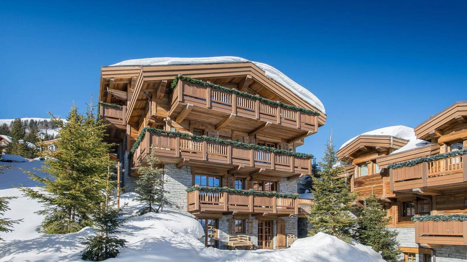 luxury ski resort chalet Sapin de Douglas for rent in Courchevel 1850, French Alps