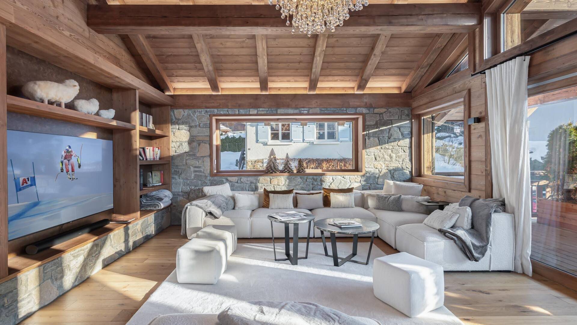 luxury mountain Chalet Doussié for weekly rentals in the French Alps