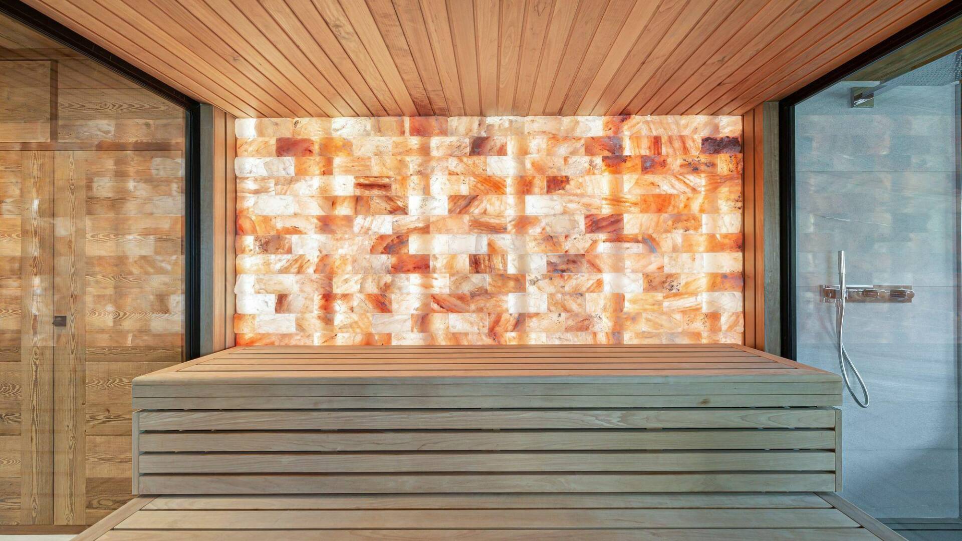 lower ground floor, sauna