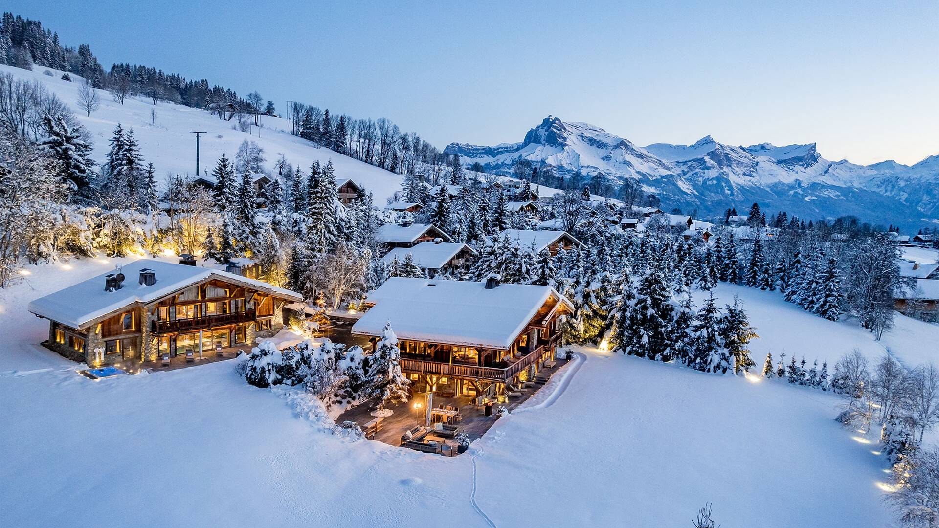 top luxury mountain retreat Chalet Ultima Megève for rent France, French Alps