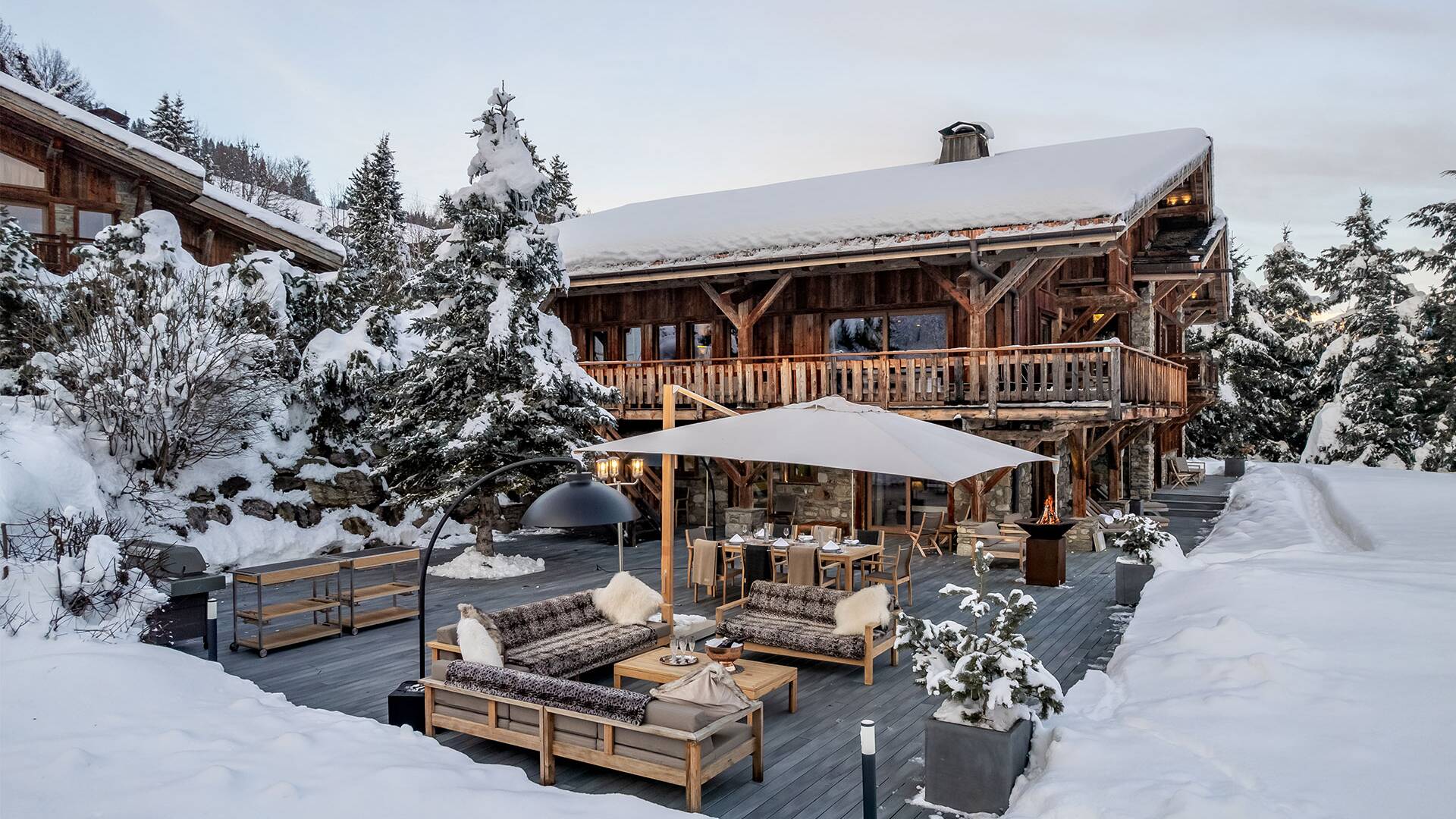 top luxury ski resort Chalet Ultima Megève for weekly rentals in the French Alps
