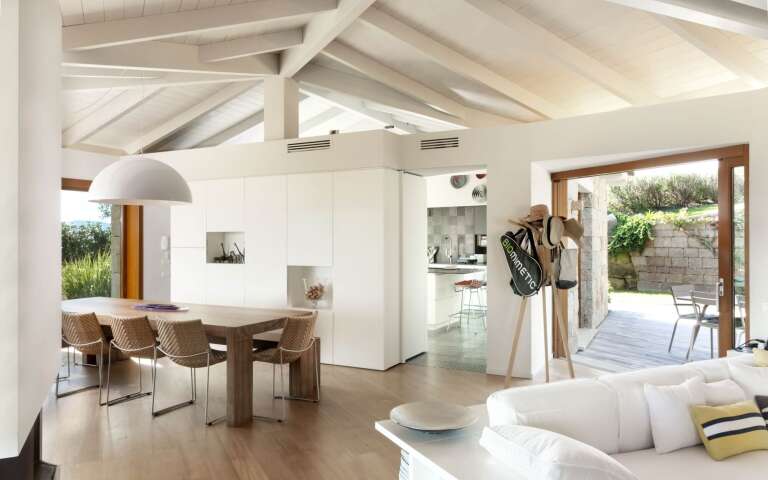 cosy living room and dining area