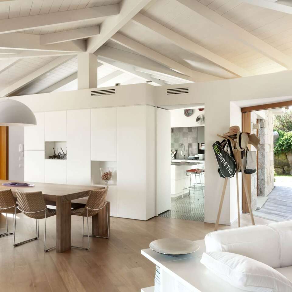 cosy living room and dining area