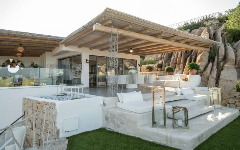 alfresco pergola of villa Orione