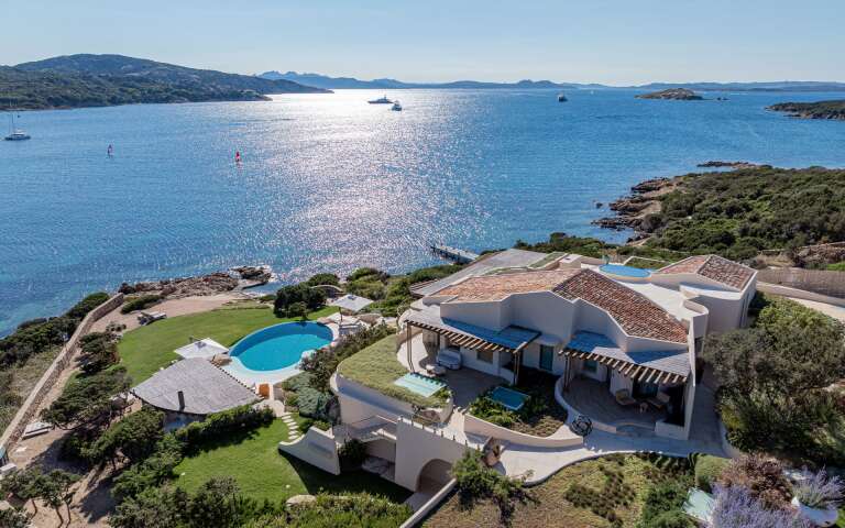 aerial view of luxury villa Tucano