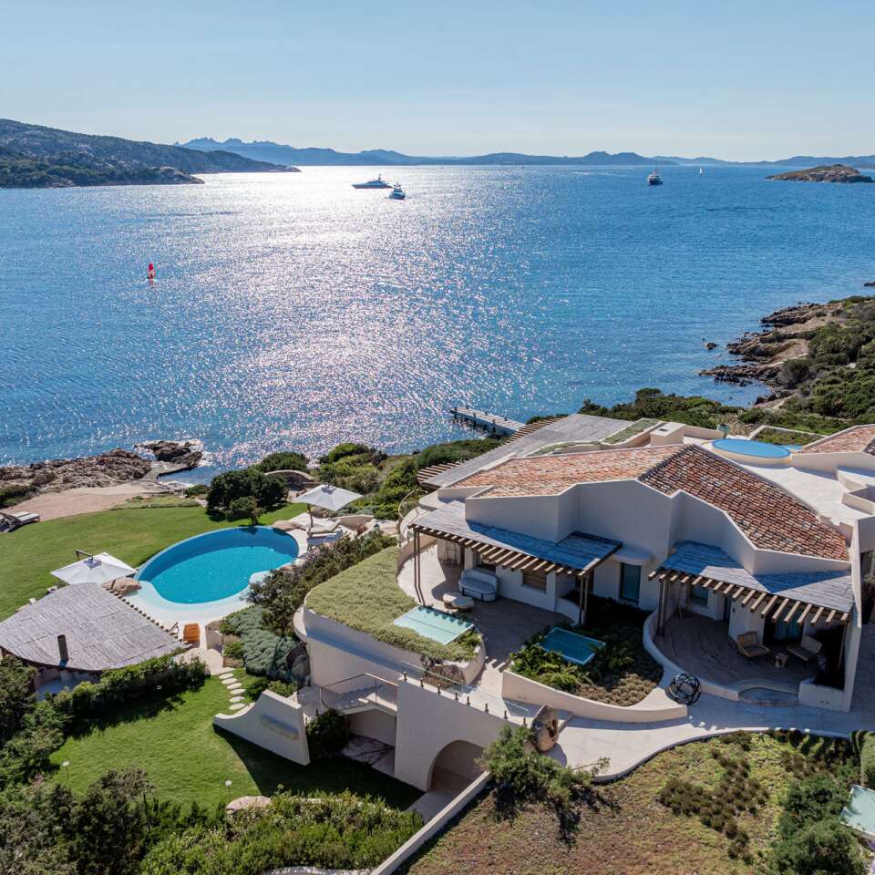 aerial view of luxury villa Tucano