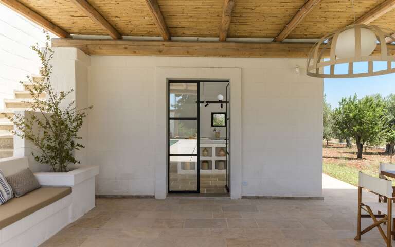 main villa, covered pergola