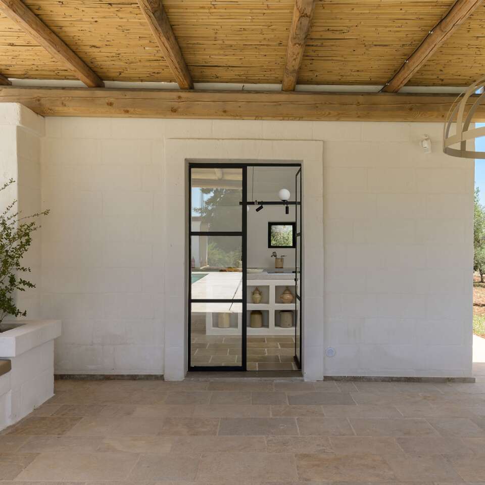 main villa, covered pergola