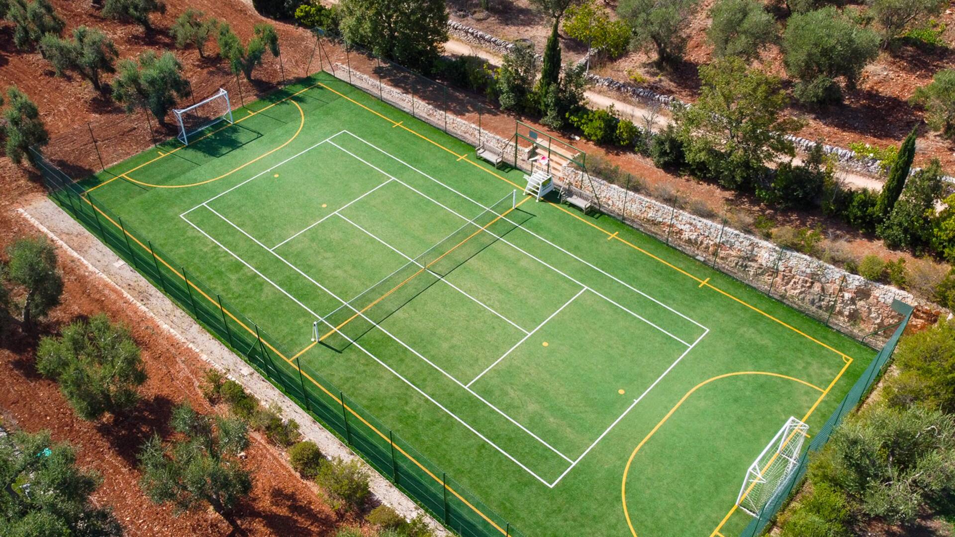 private tennis court