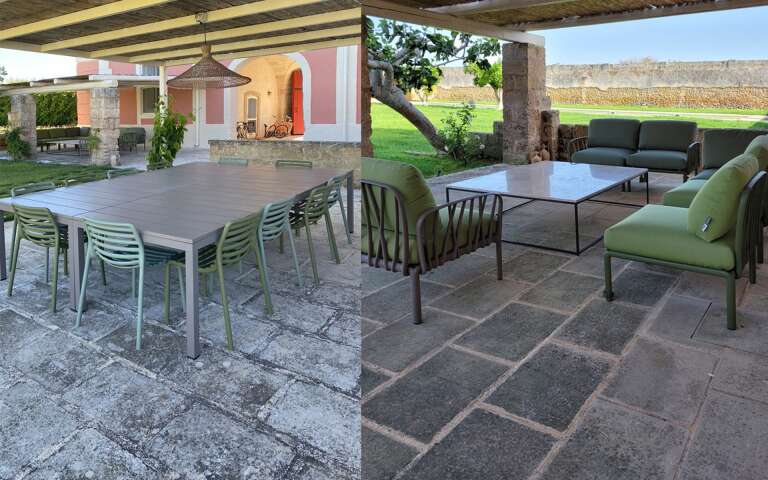 al fresco dining table