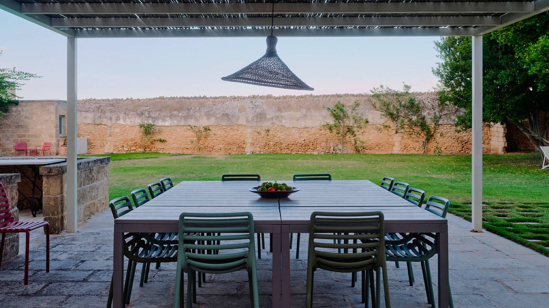 al fresco dining area