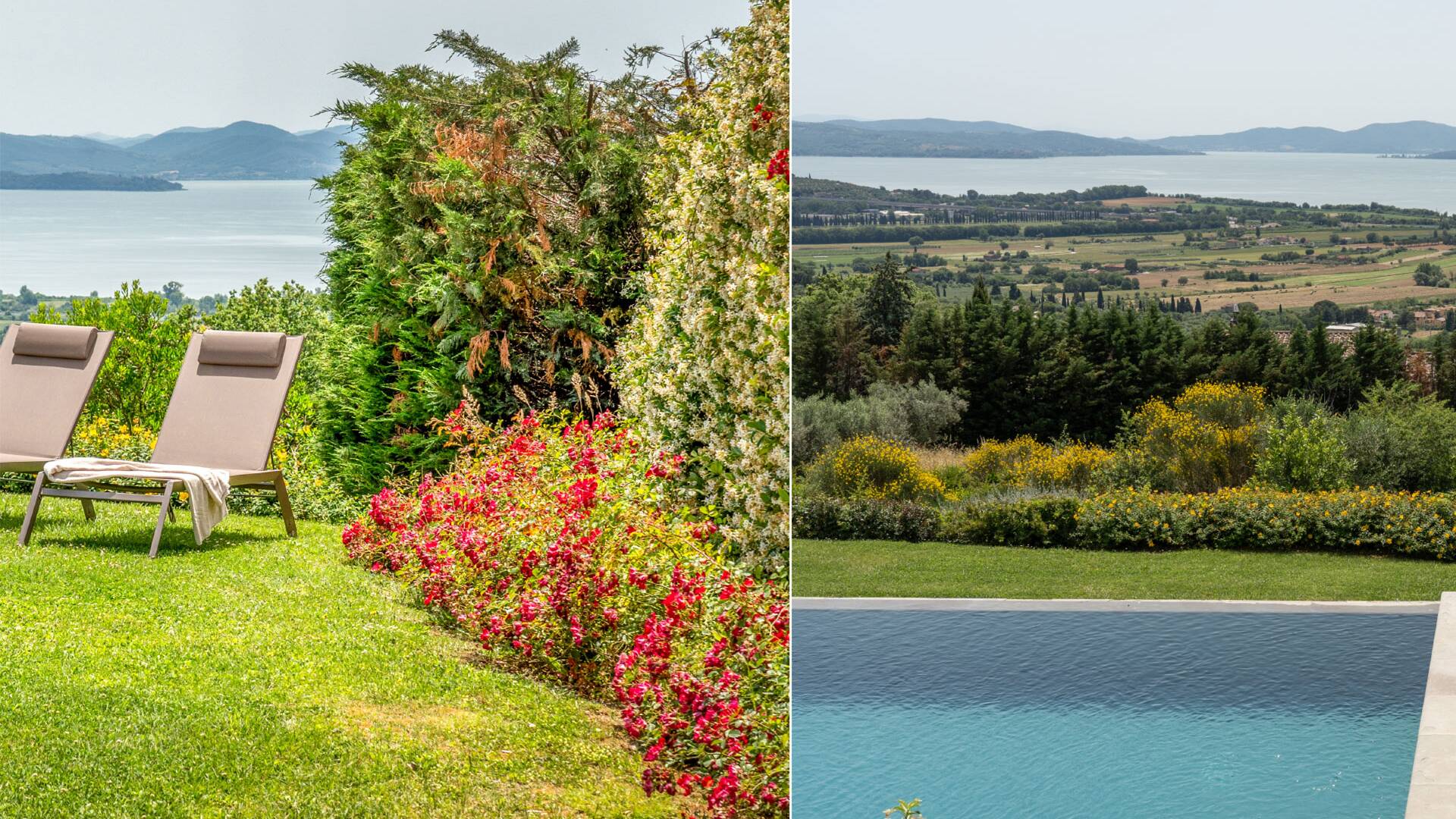 luxury vacation villa for weekly rental in Umbria, Lake Trasimeno area