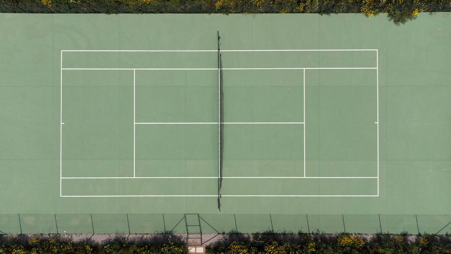 private tennis court