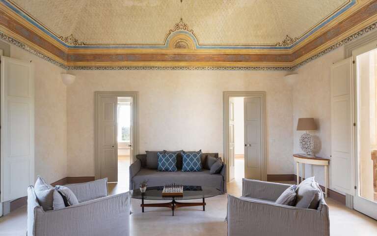 large and bright living room 