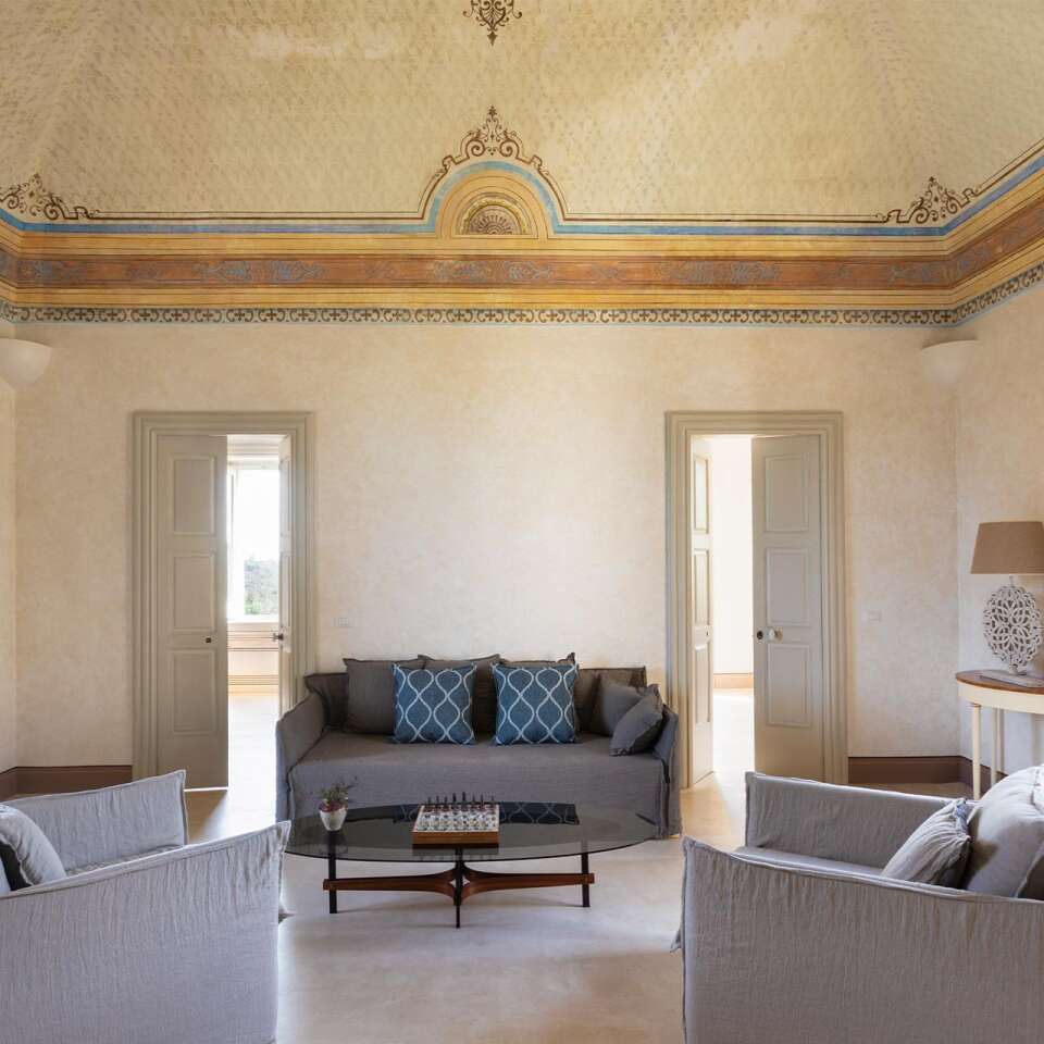 large and bright living room 