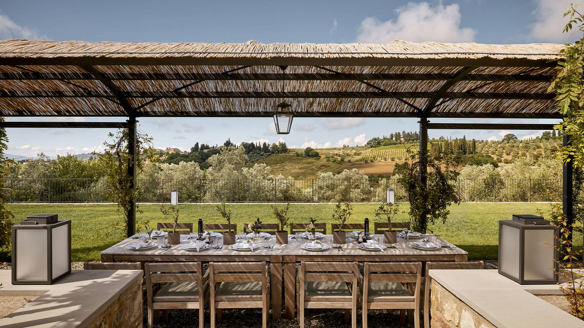 alfresco dining area