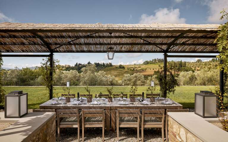 alfresco dining area