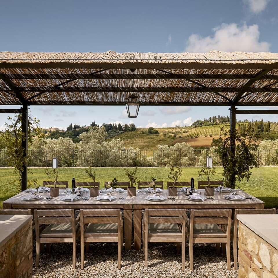 alfresco dining area