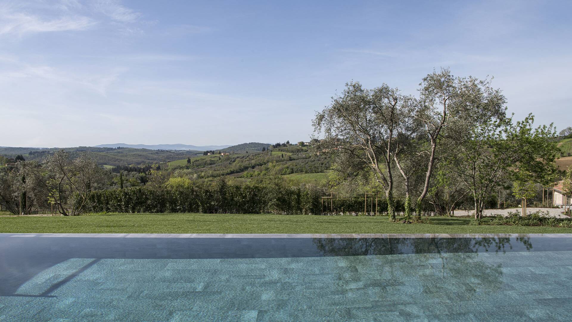 infinity pool with panoramic view
