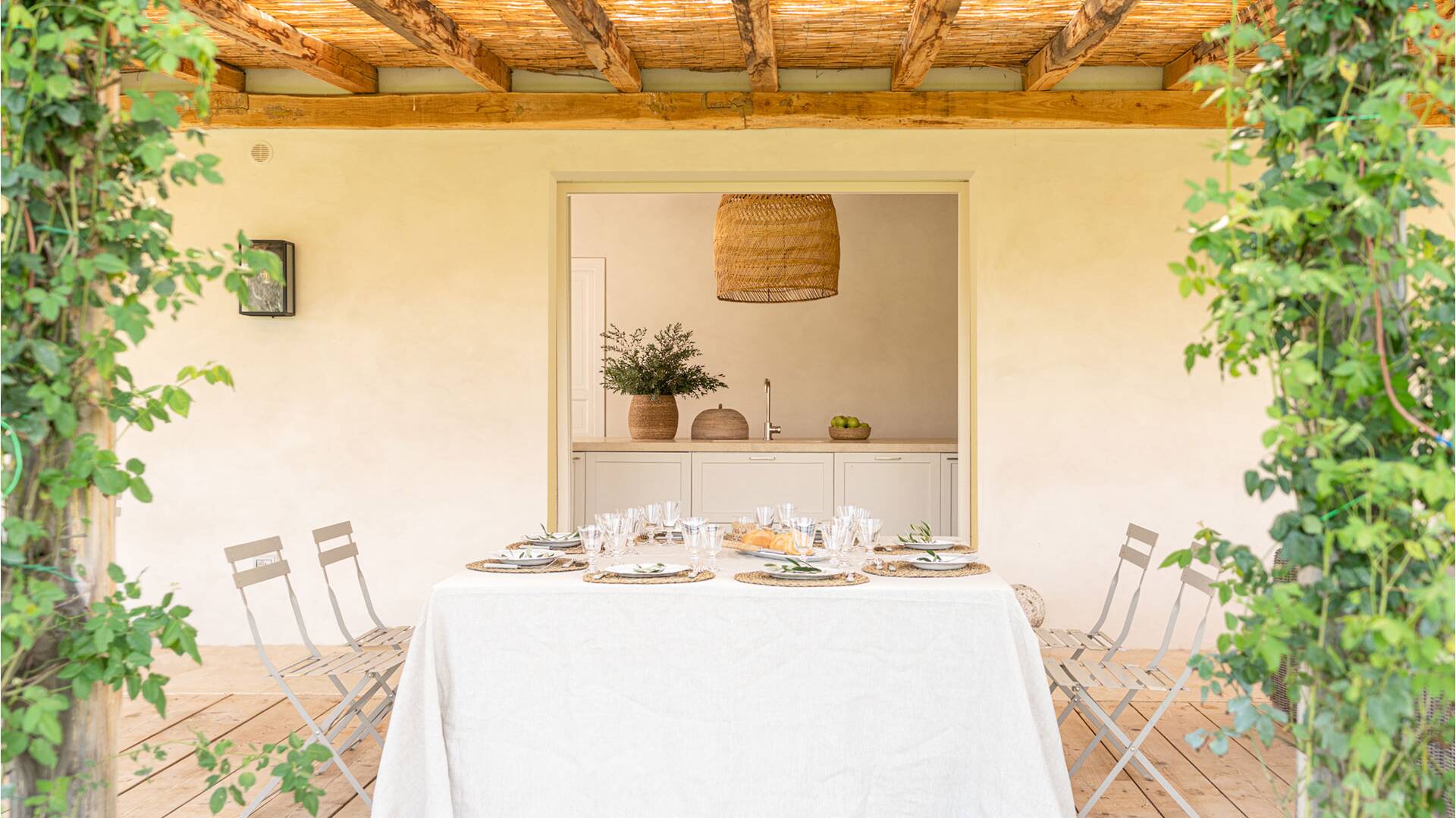 alfresco dining area 