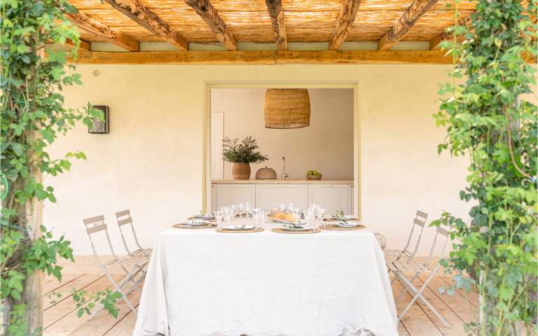 alfresco dining area 