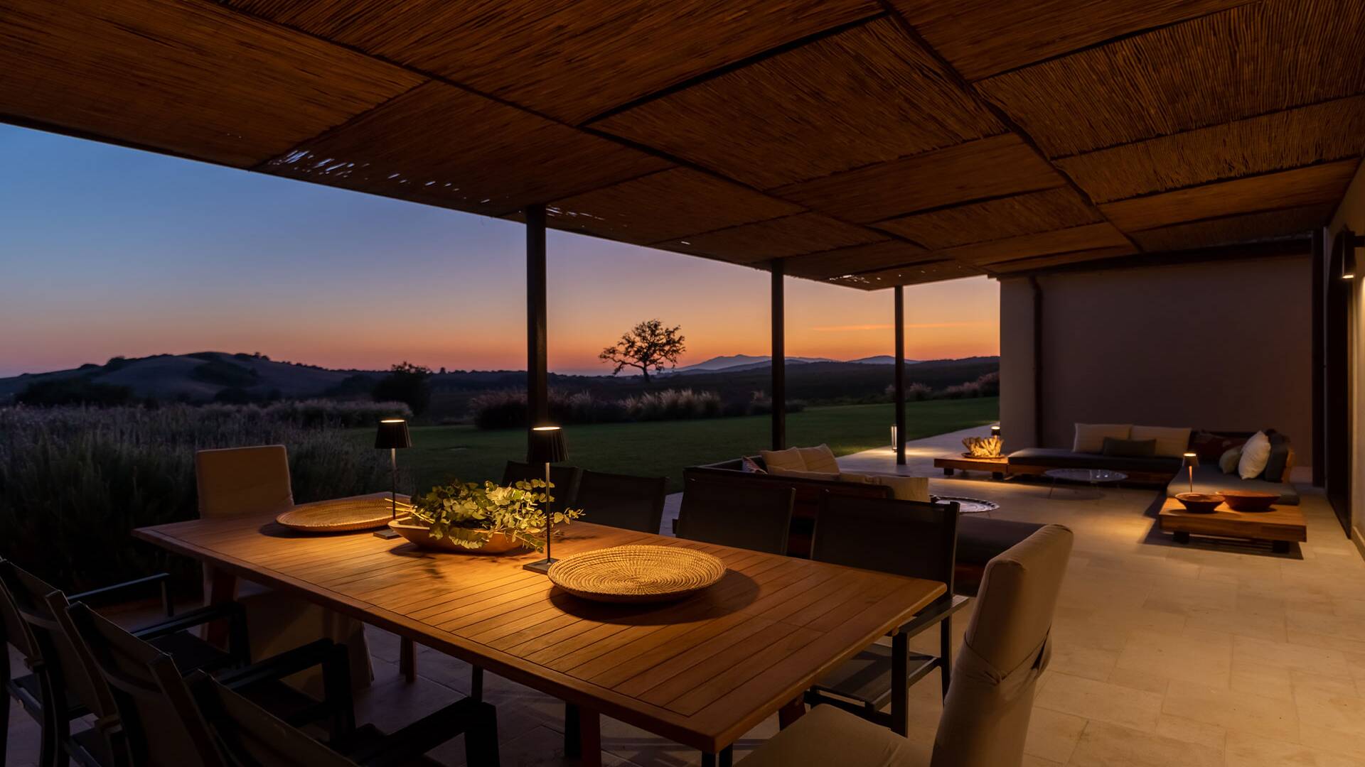 alfresco dining area