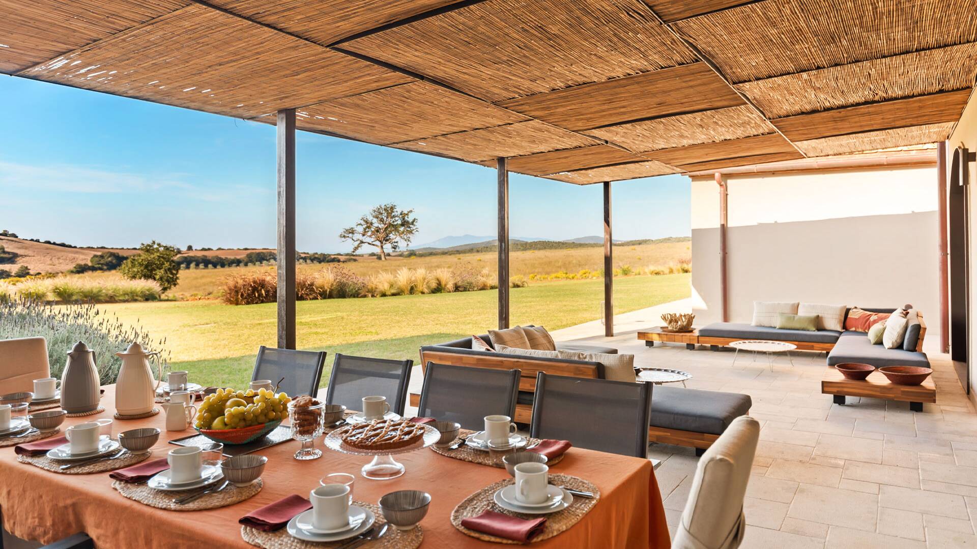 fully-equipped and comfortable pergola