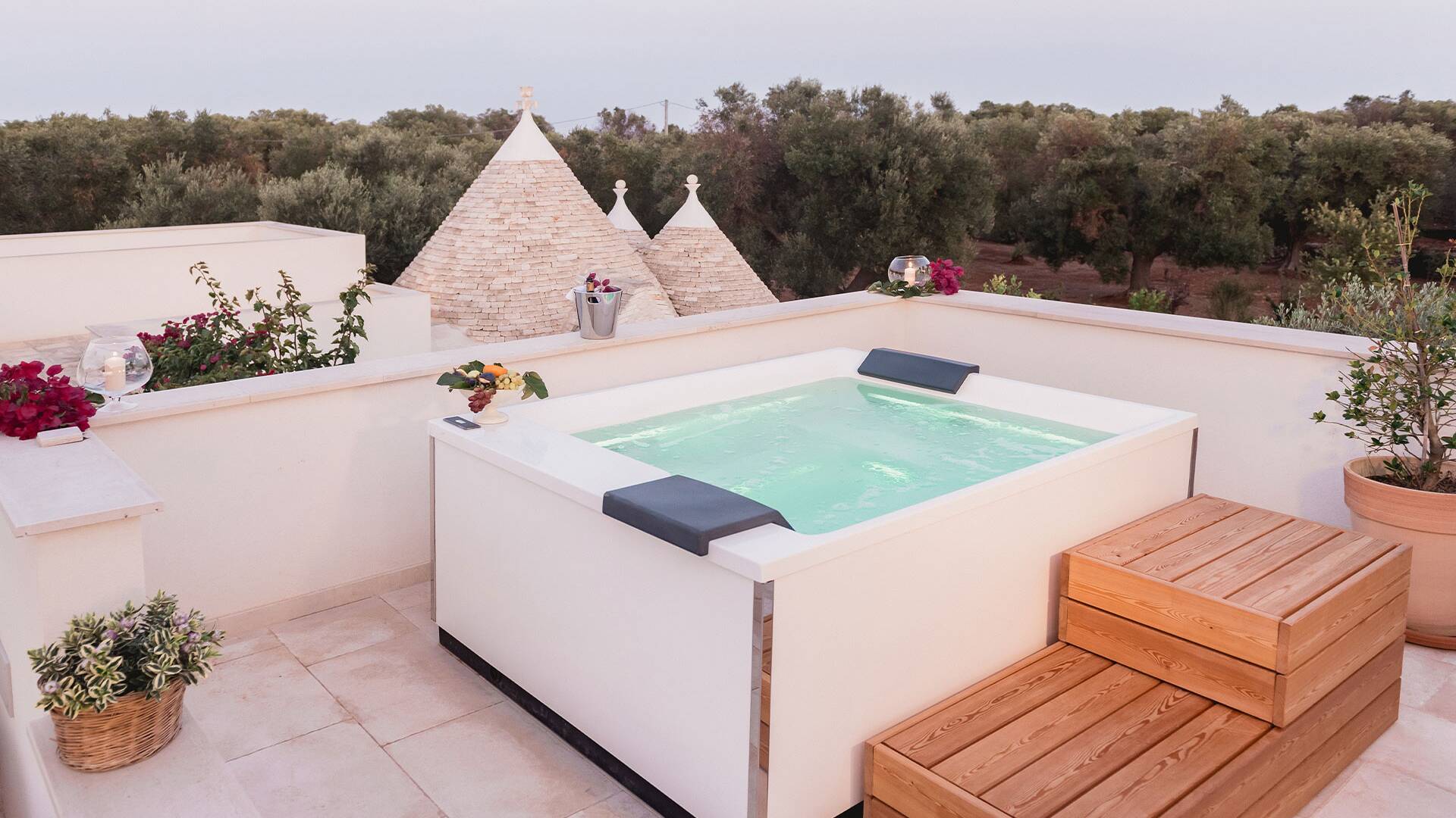 jacuzzi on the terrace