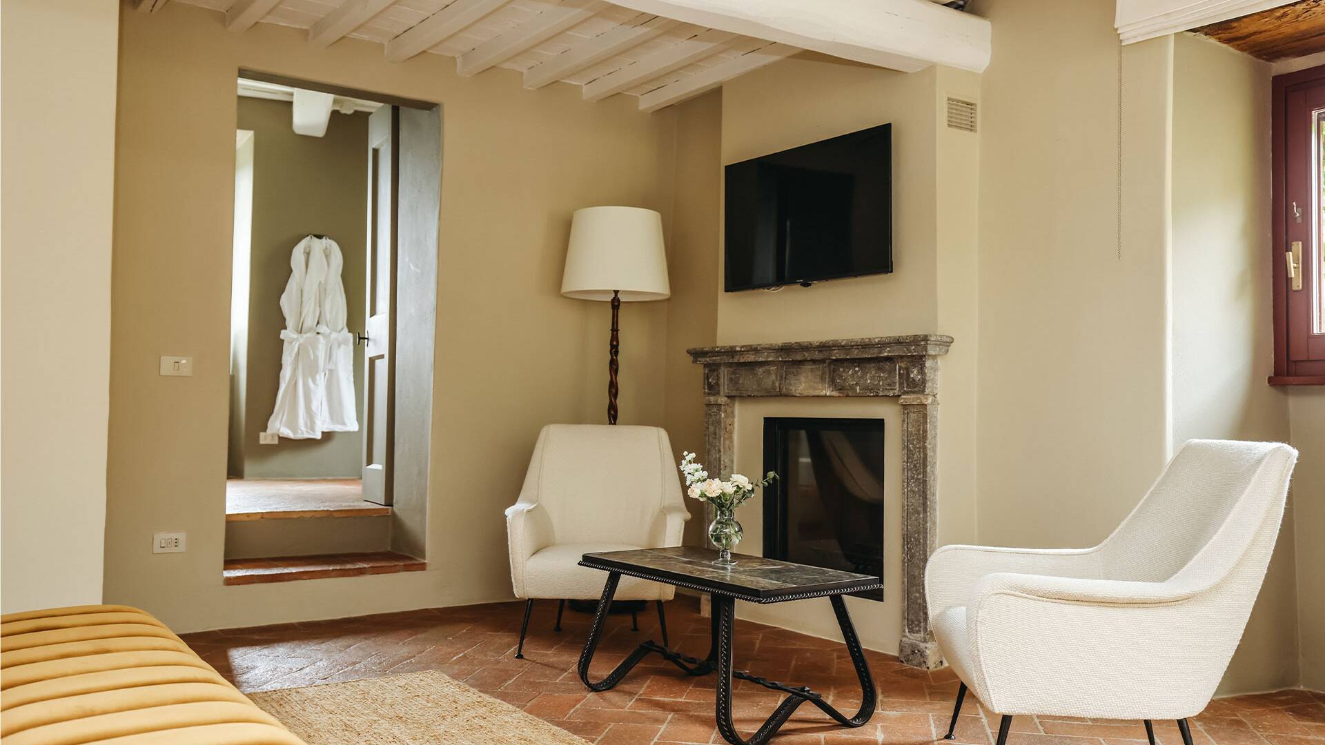 details of the double bedroom