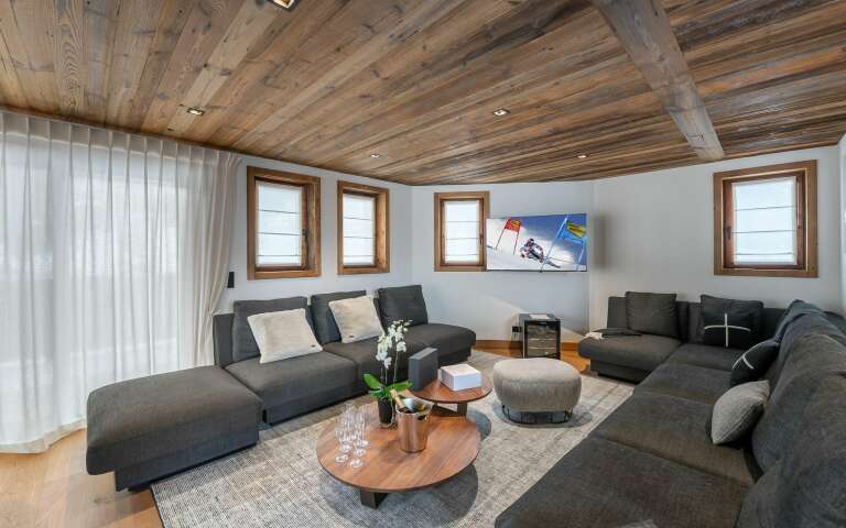 tv lounge with comfortable sofa