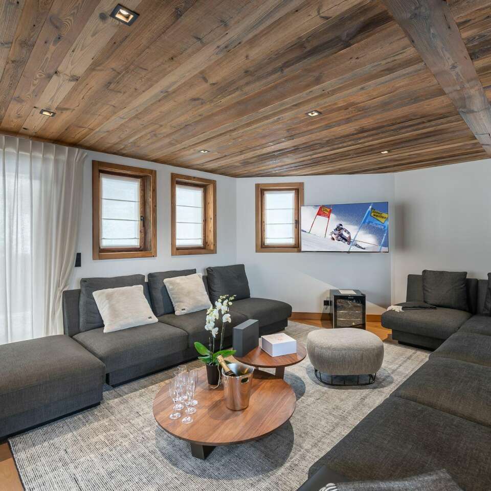 tv lounge with comfortable sofa