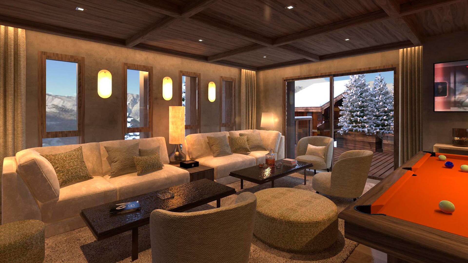 leisure room and lounge area