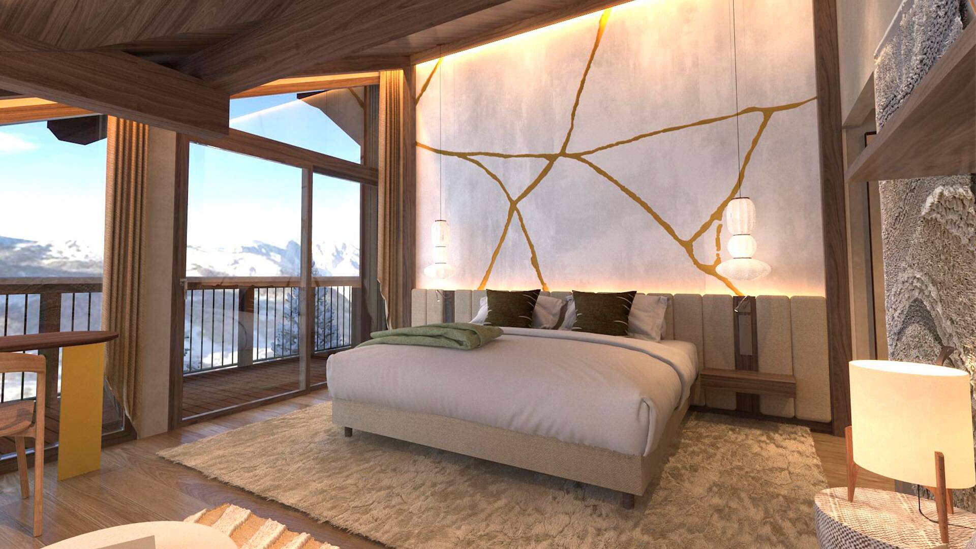 large master bedroom with en suite bathroom 