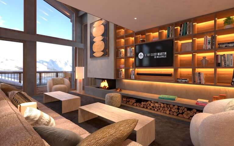 living room with comfortable sofa