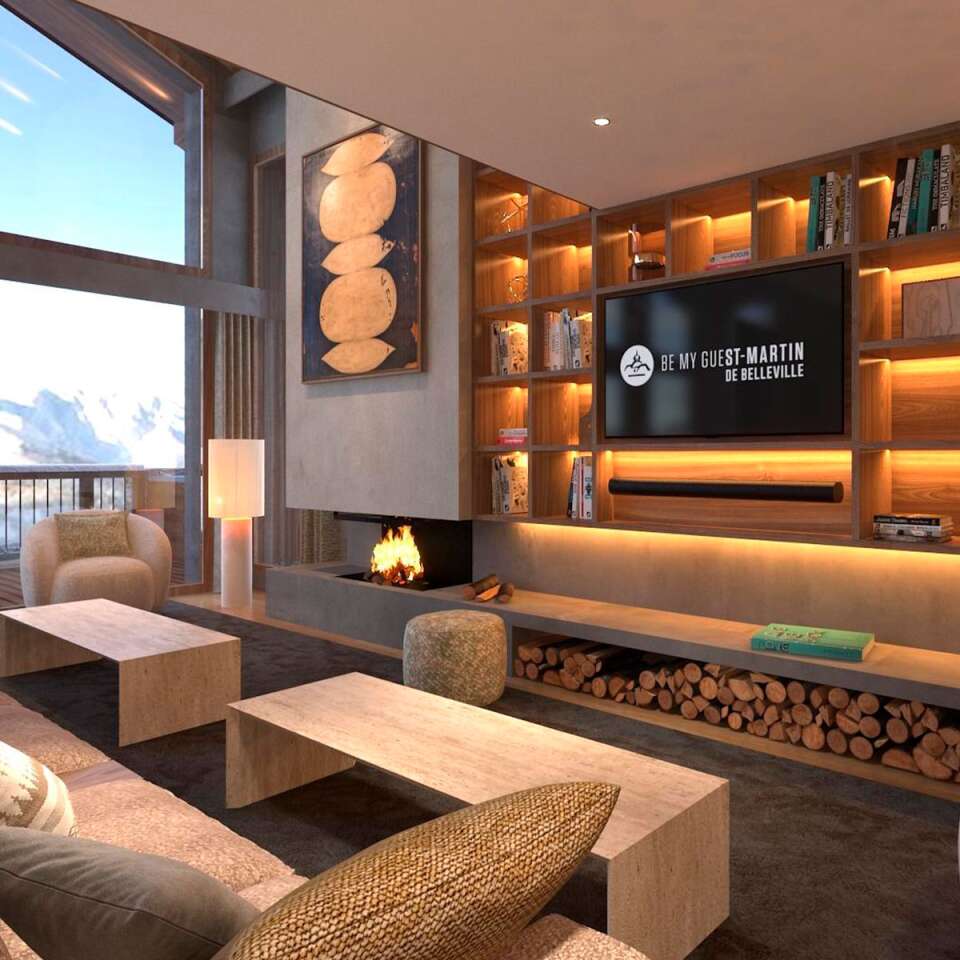 living room with comfortable sofa