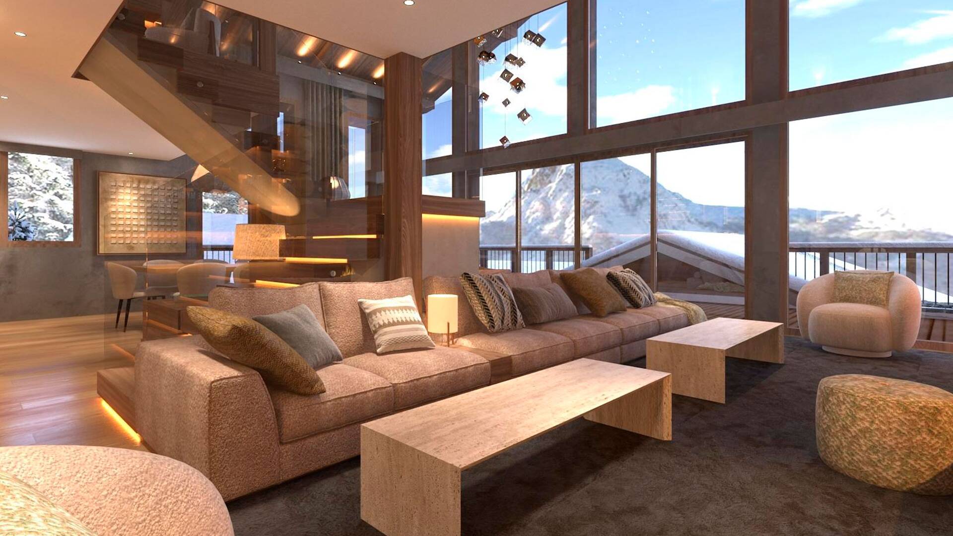 spacious living room 