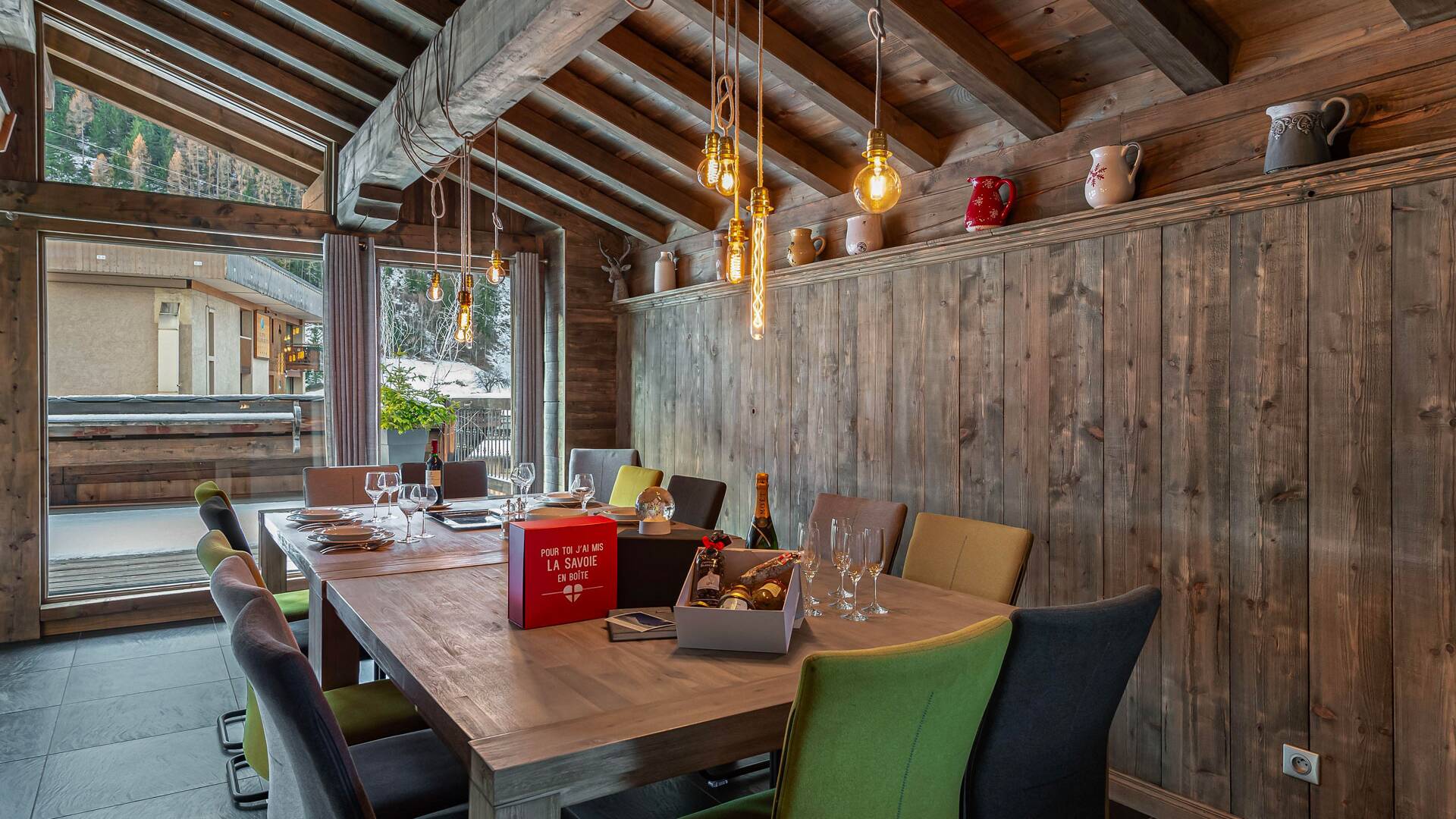 spacious dining area with outdoor terrace