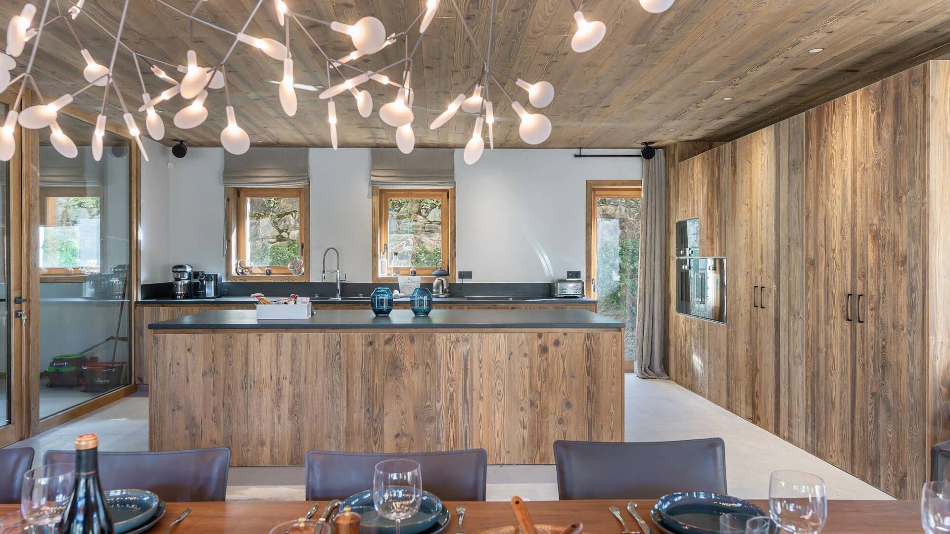 modern fully equipped kitchen
