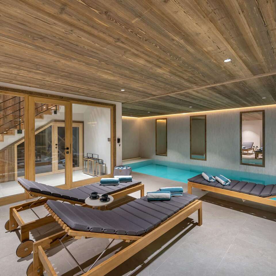 wellness area including pool and sauna for relax