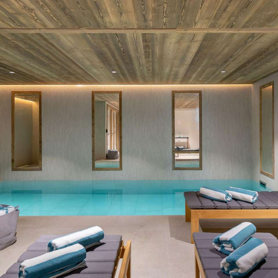 wellness area including pool and sauna for relax