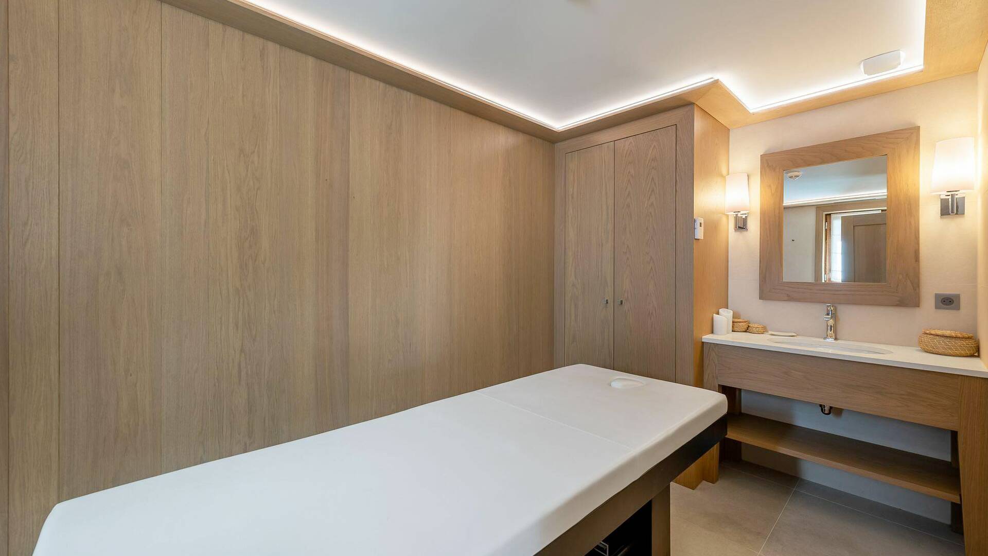 wellness area featuring massage parlor