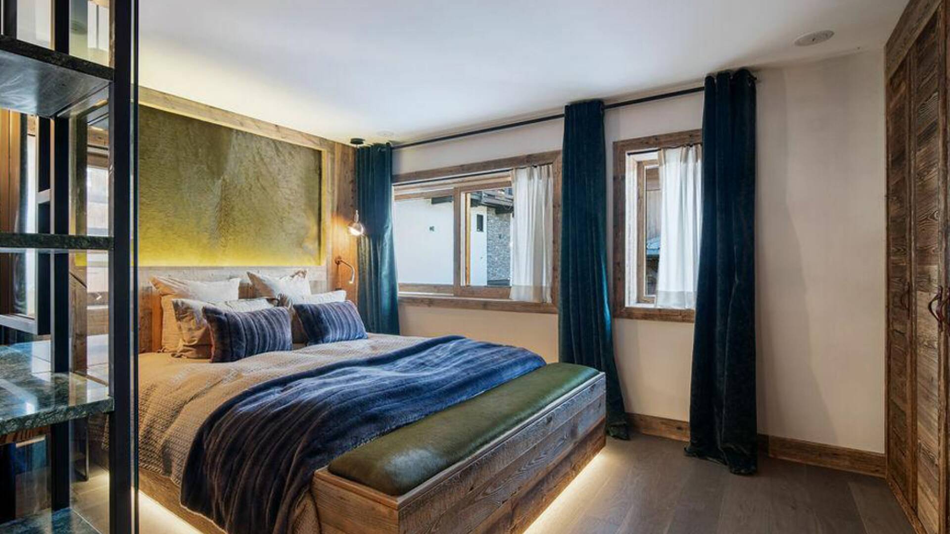 master's bedroom double bed 