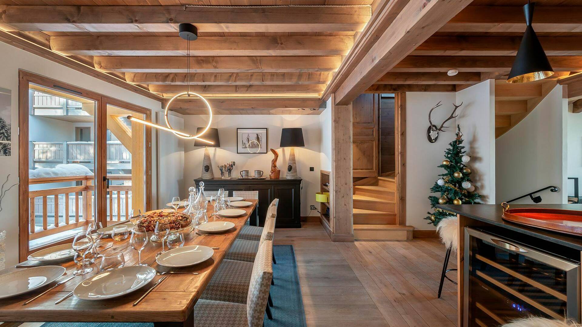 glamorous dining area