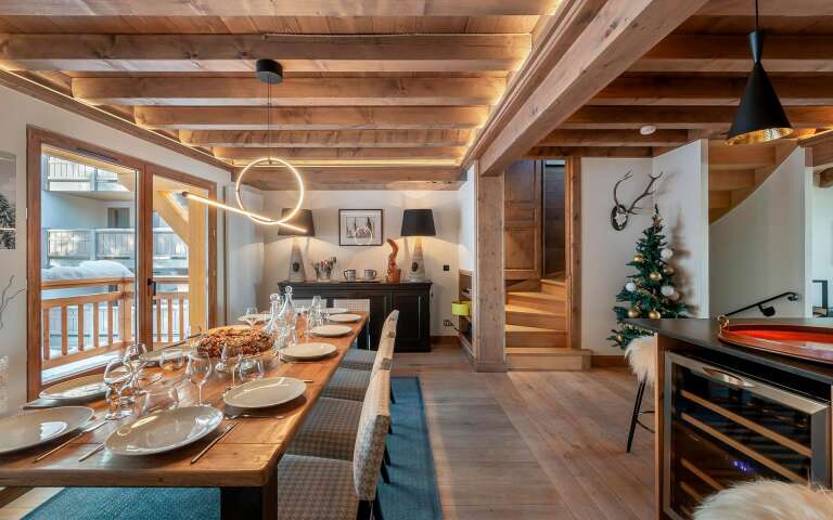 glamorous dining area