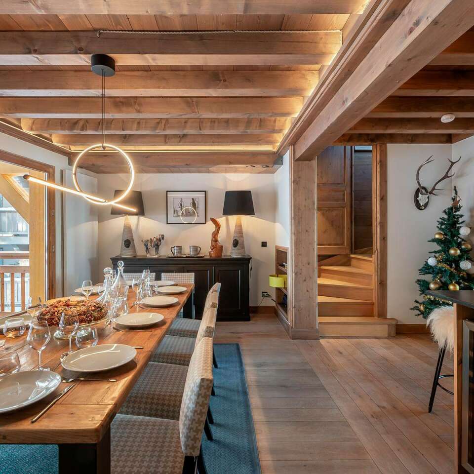 glamorous dining area